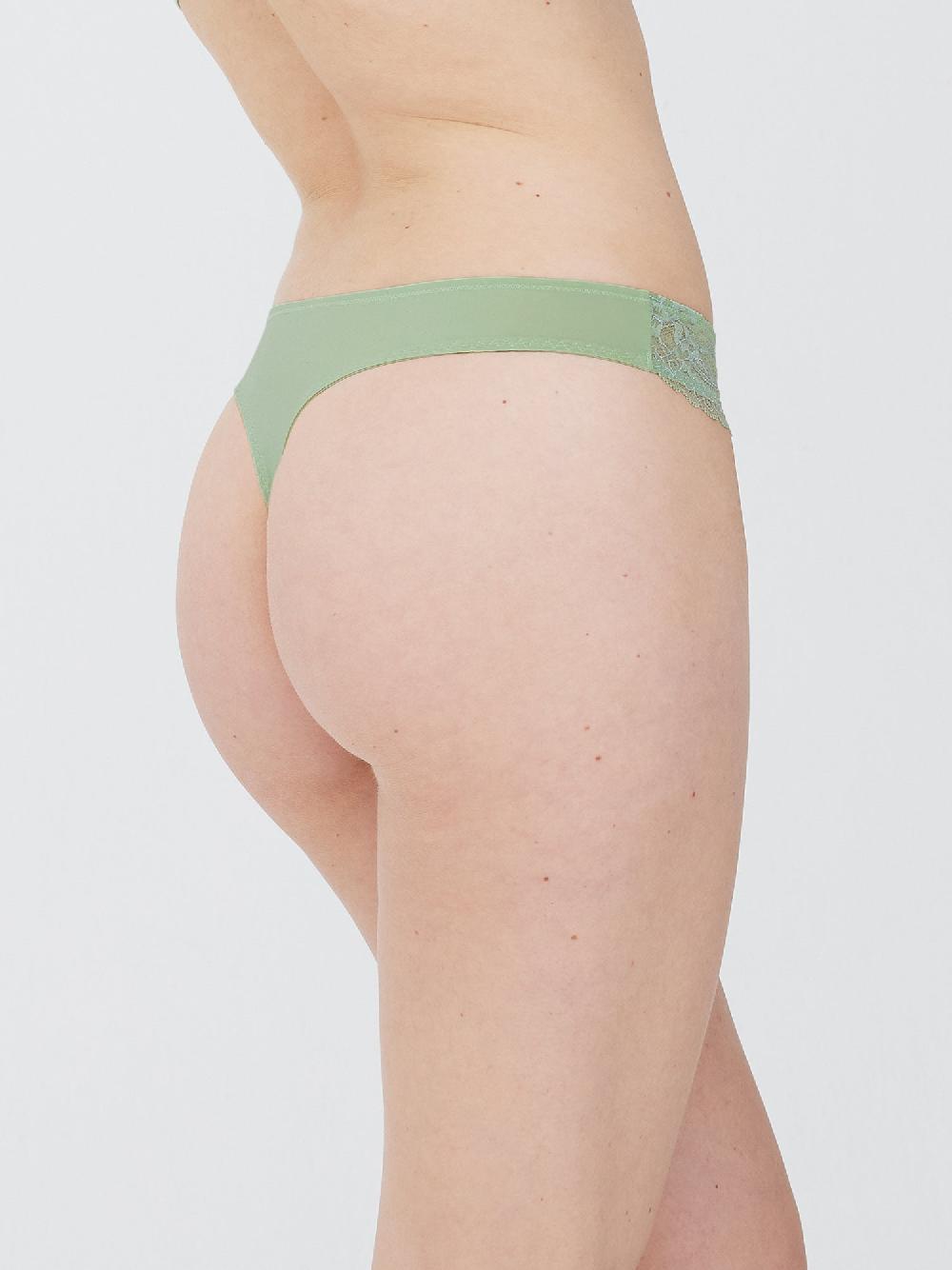 Skarlett Blue Minx Collection Lace Thong - FINAL SALE Frost Green/Dewdrop