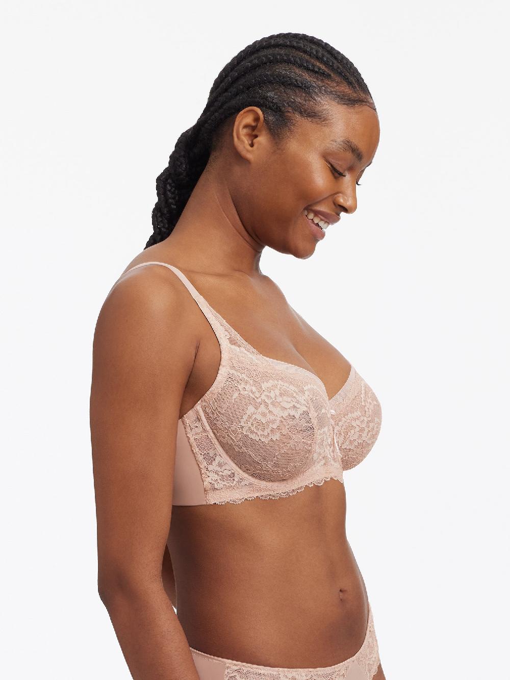 Skarlett Blue Minx Lace Balconette Bra Cashmere/Blush