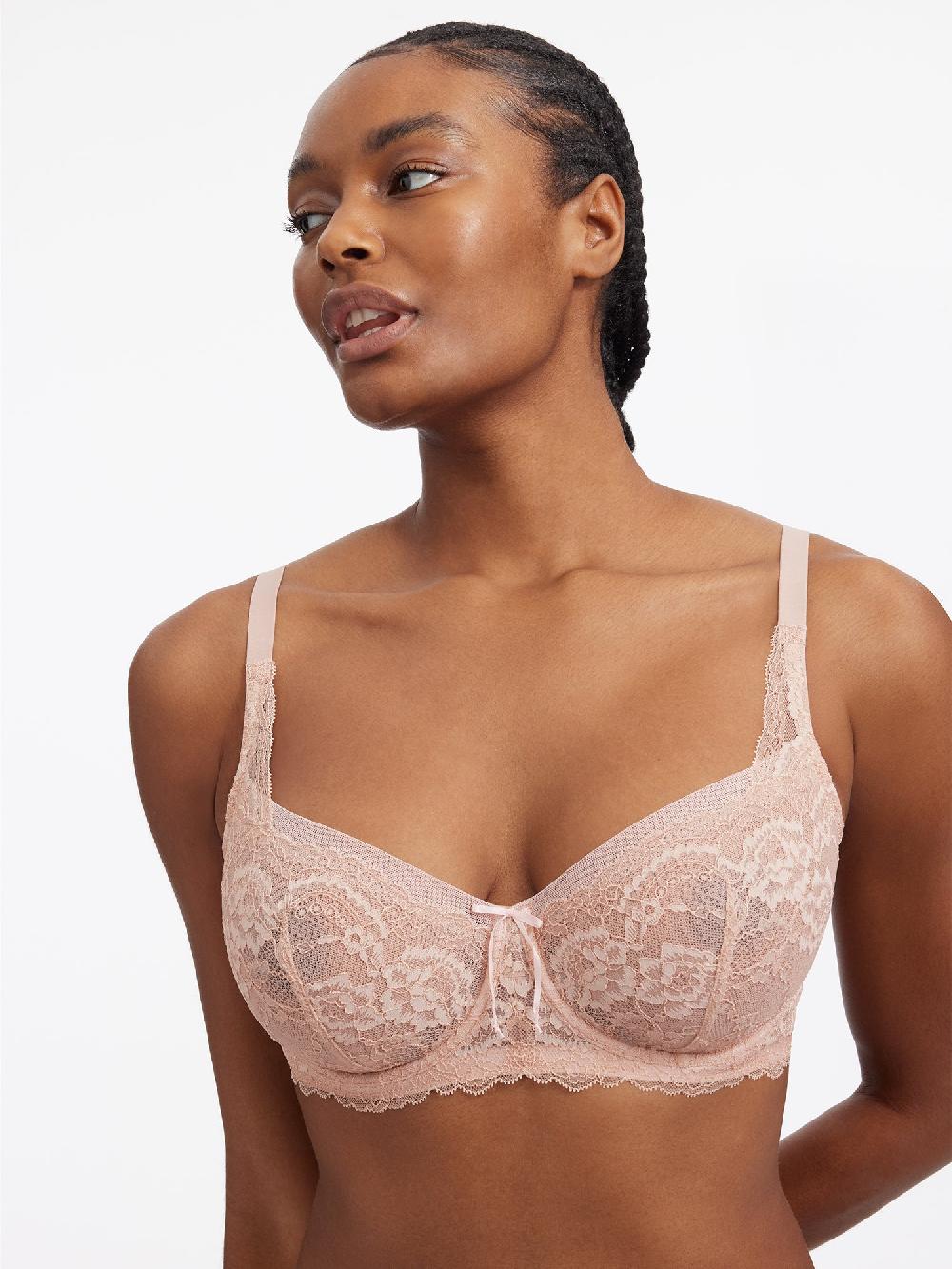 skarlett blue Minx Lace Balconette Bra Cashmere/Blush