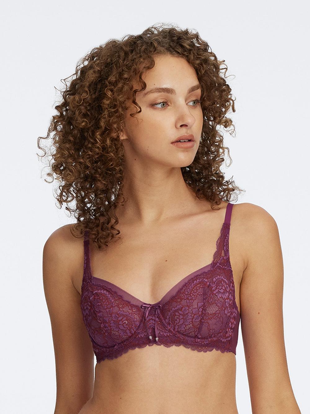 skarlett blue Minx Lace Balconette Bra Grappa/Lipstick Red