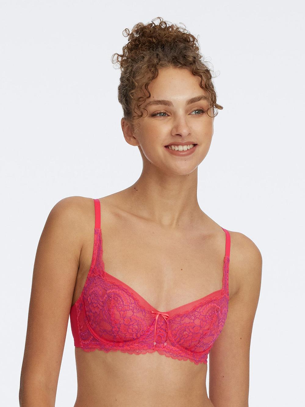 skarlett blue Minx Lace Balconette Bra Passion Fruit/Rose Violet