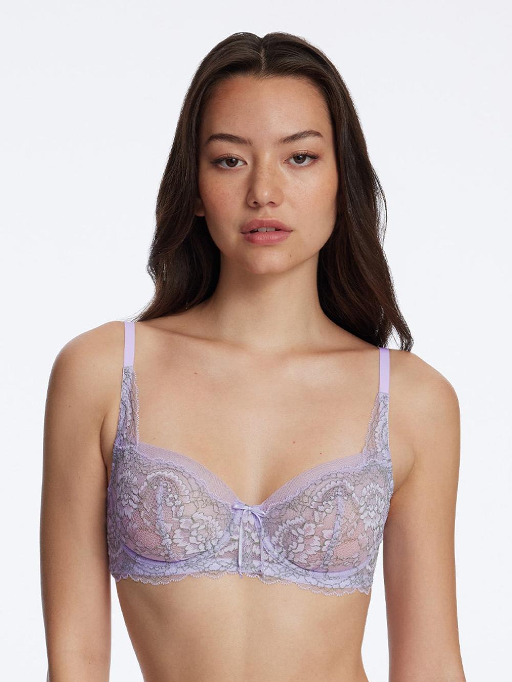 skarlett blue Minx Lace Balconette Bra Purple Ice Matcha