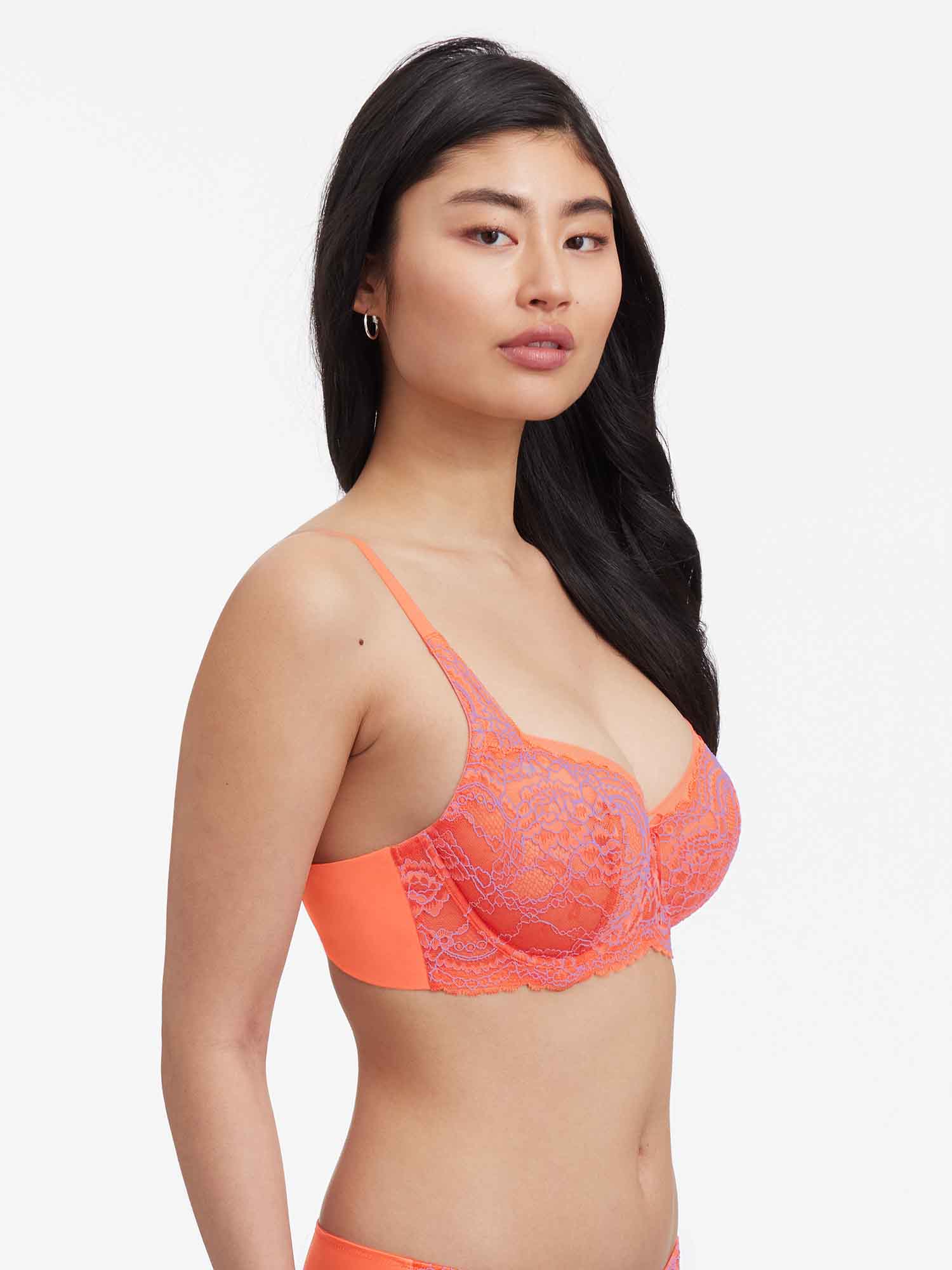 Skarlett Blue Minx Lace Balconette Bra Summer Coral/Jubilee