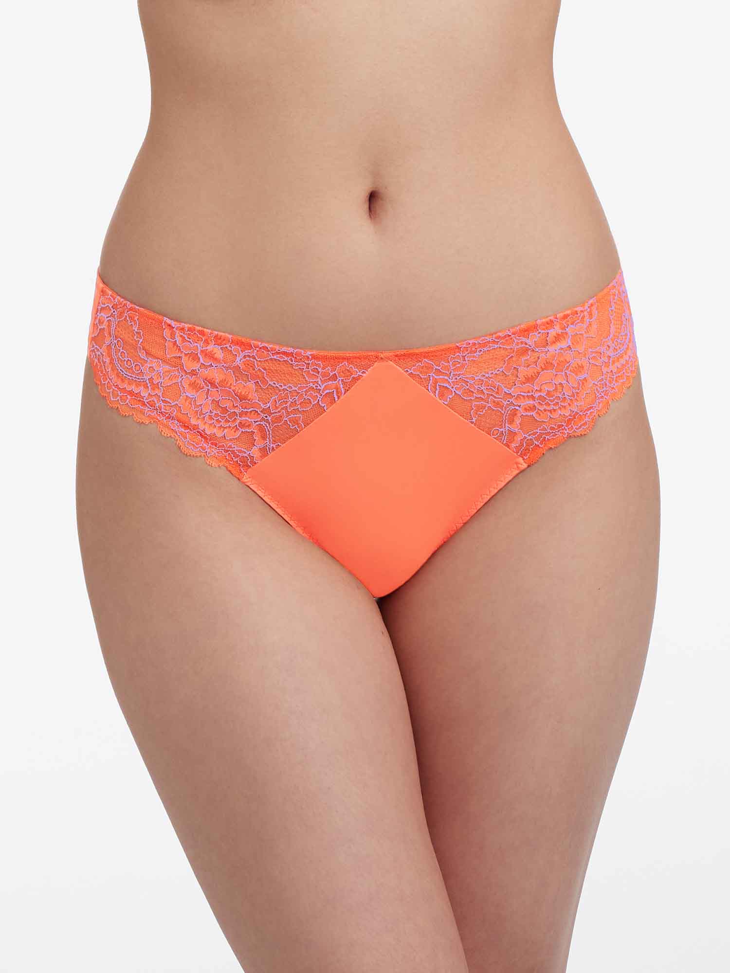 Skarlett Blue Minx Lace Trim Thong Summer Coral/Jubilee