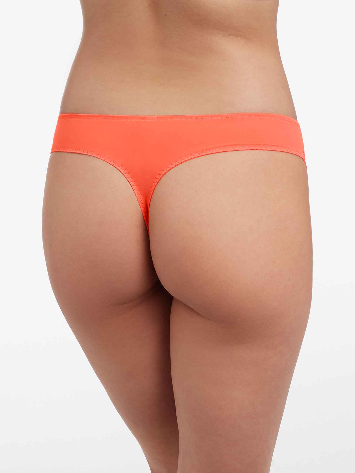 Skarlett Blue Minx Lace Trim Thong Summer Coral/Jubilee