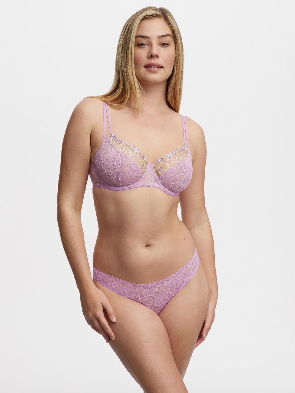 skarlett blue Paradise High Cut Lace Bikini Sweet Plum