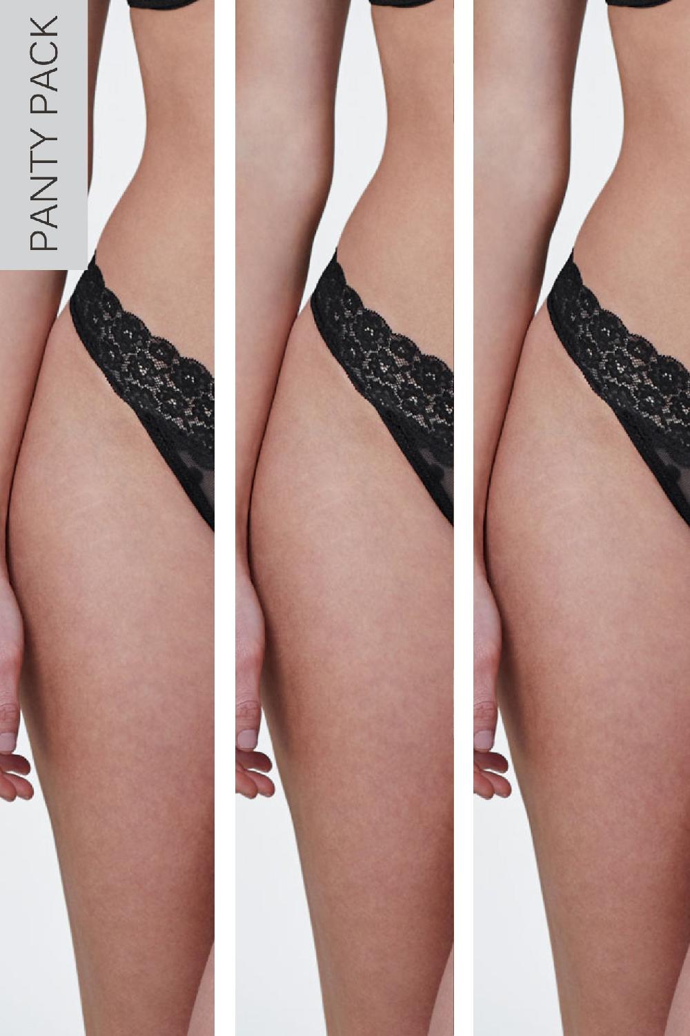 Skarlett Blue Dare Dot Mesh Lace Thong 3-Pack