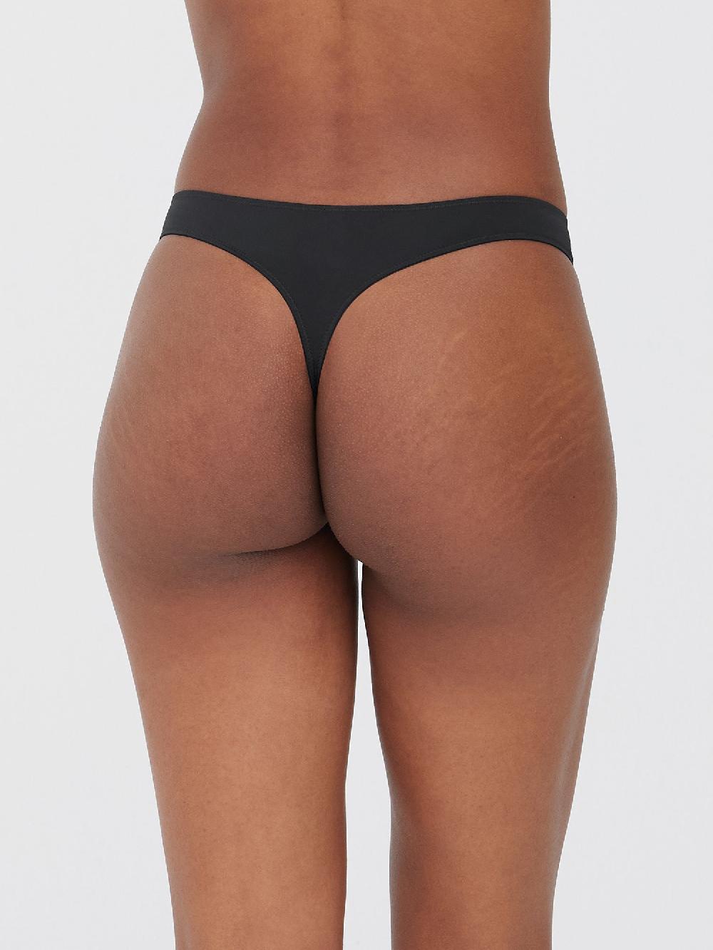 Skarlett Blue Entice Front Lace Thong Black/Nylon