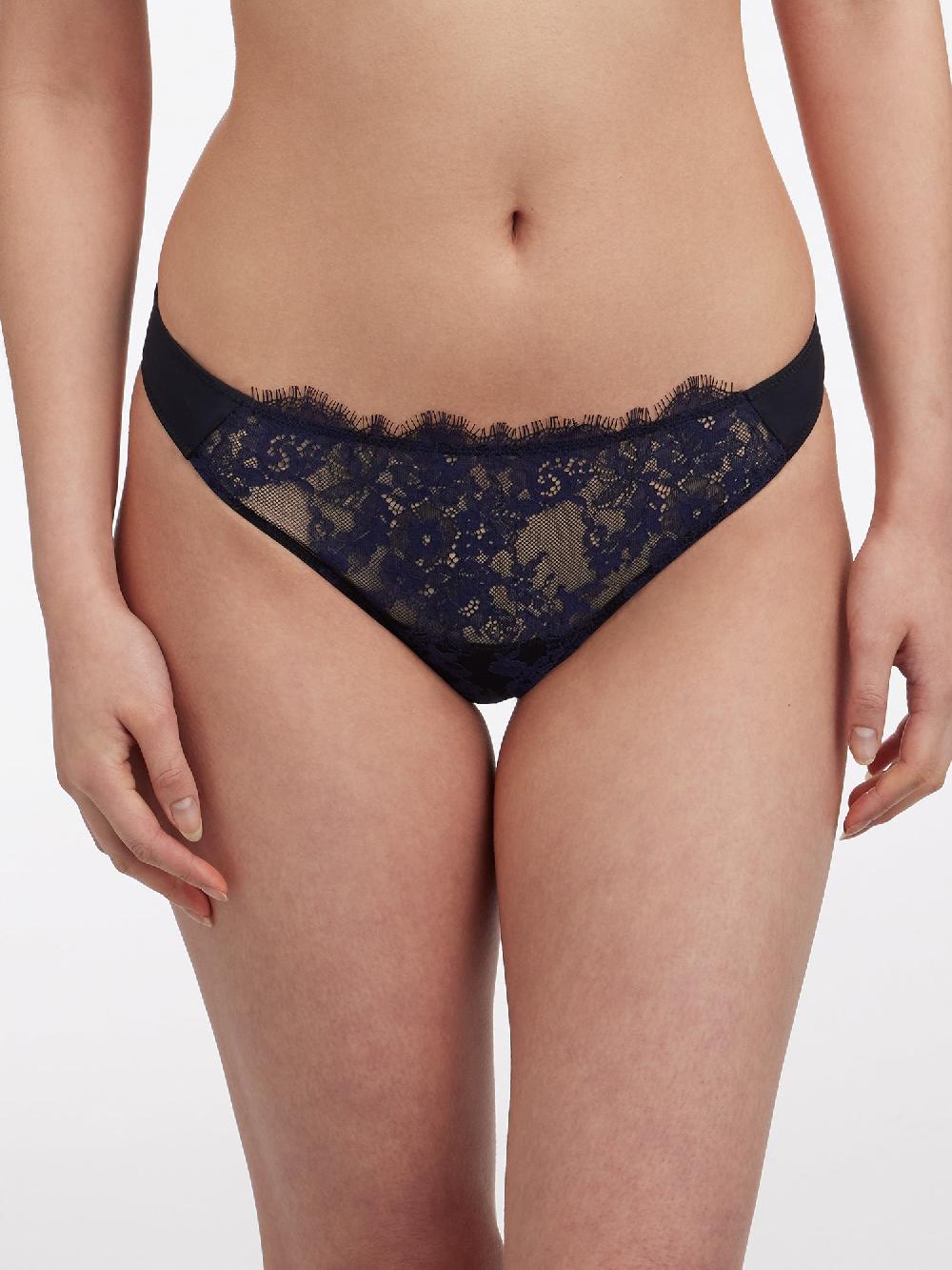 Skarlett Blue Entice Front Lace Thong Canary/Nylon