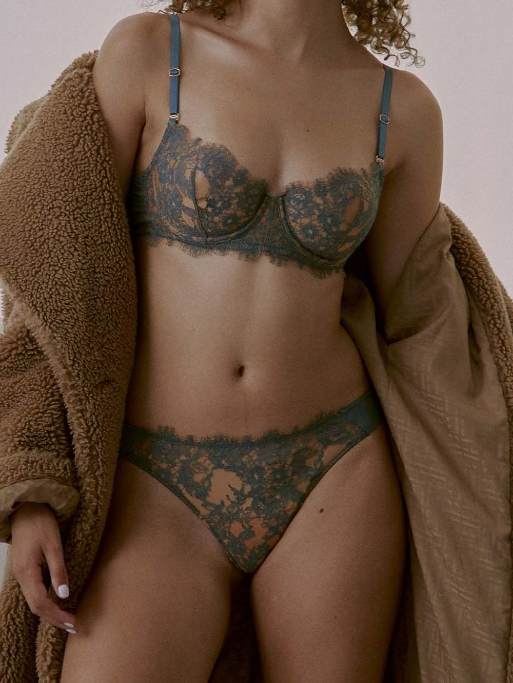 Skarlett Blue Entice Front Lace Thong - FINAL SALE