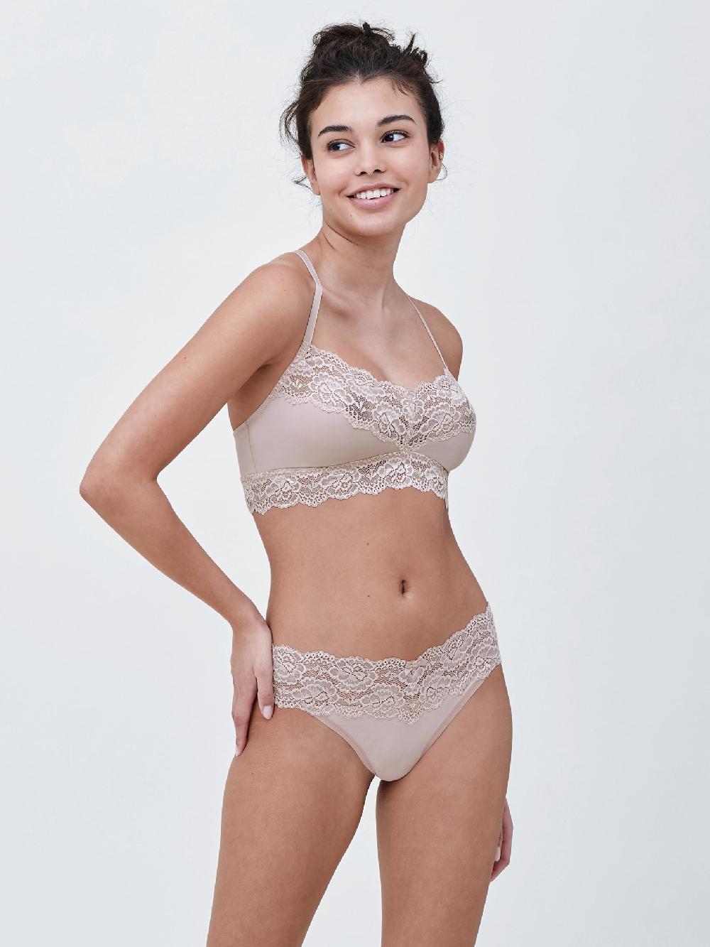 skarlett blue Goddess Lace Trim Thong