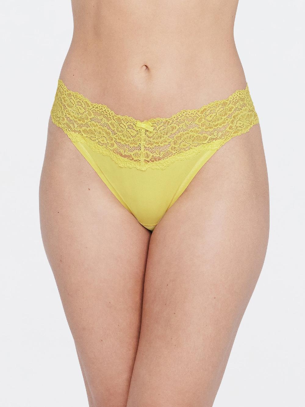 skarlett blue Goddess Lace Trim Thong