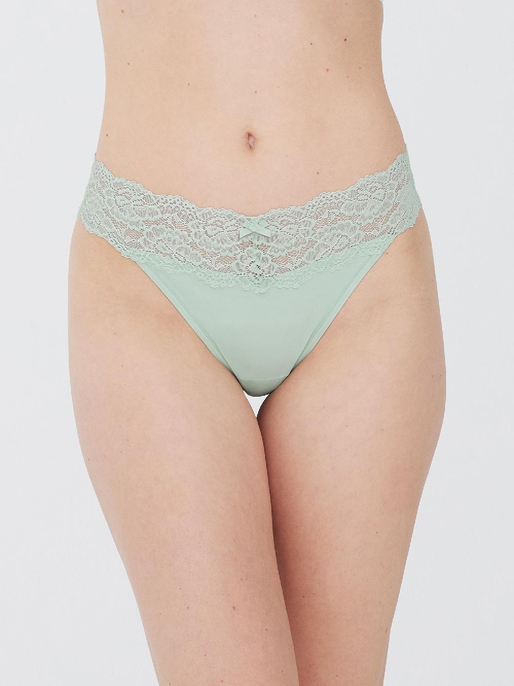 Skarlett Blue Goddess Lace Trim Thong - FINAL SALE