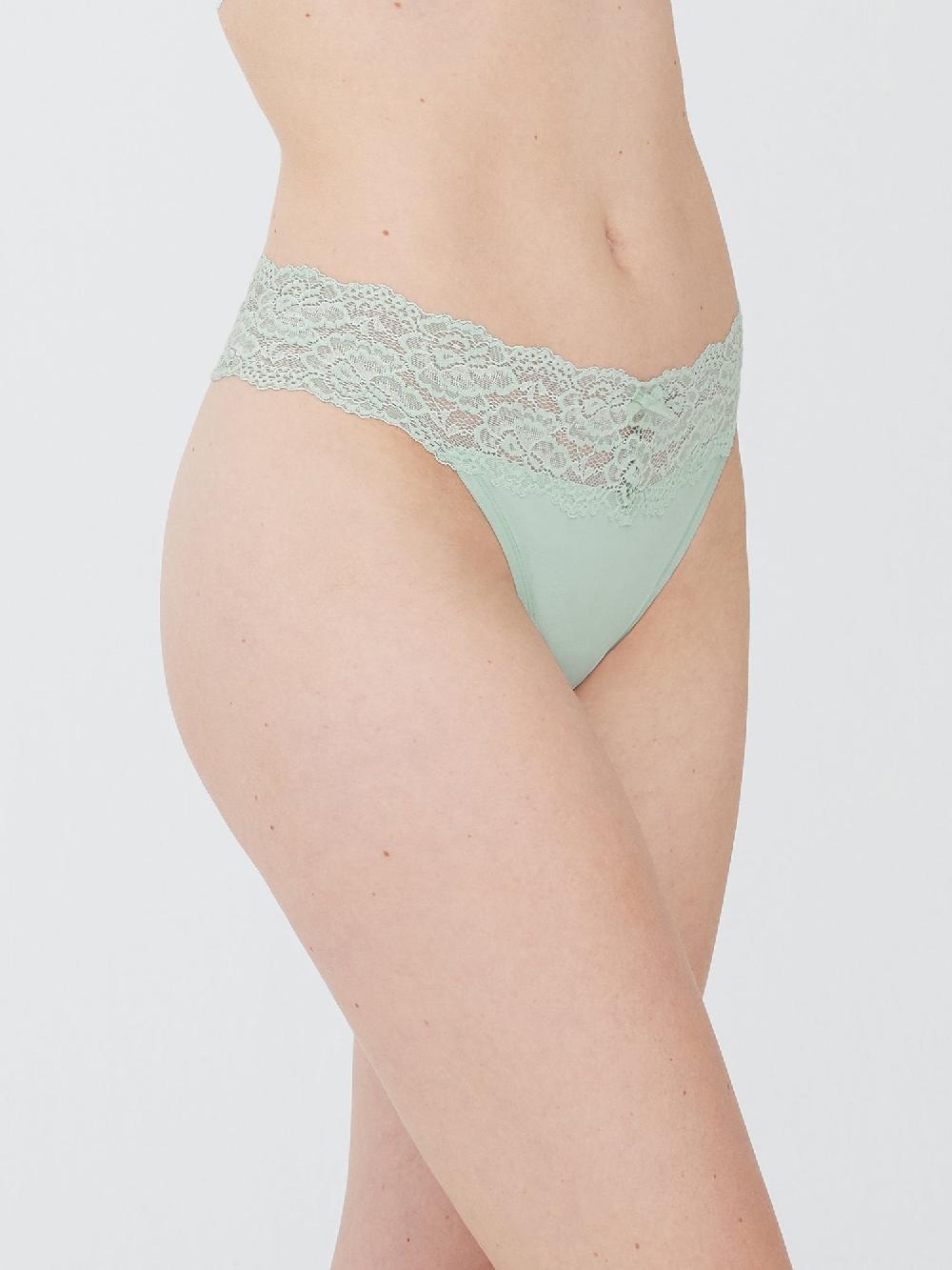 Skarlett Blue Goddess Lace Trim Thong - FINAL SALE