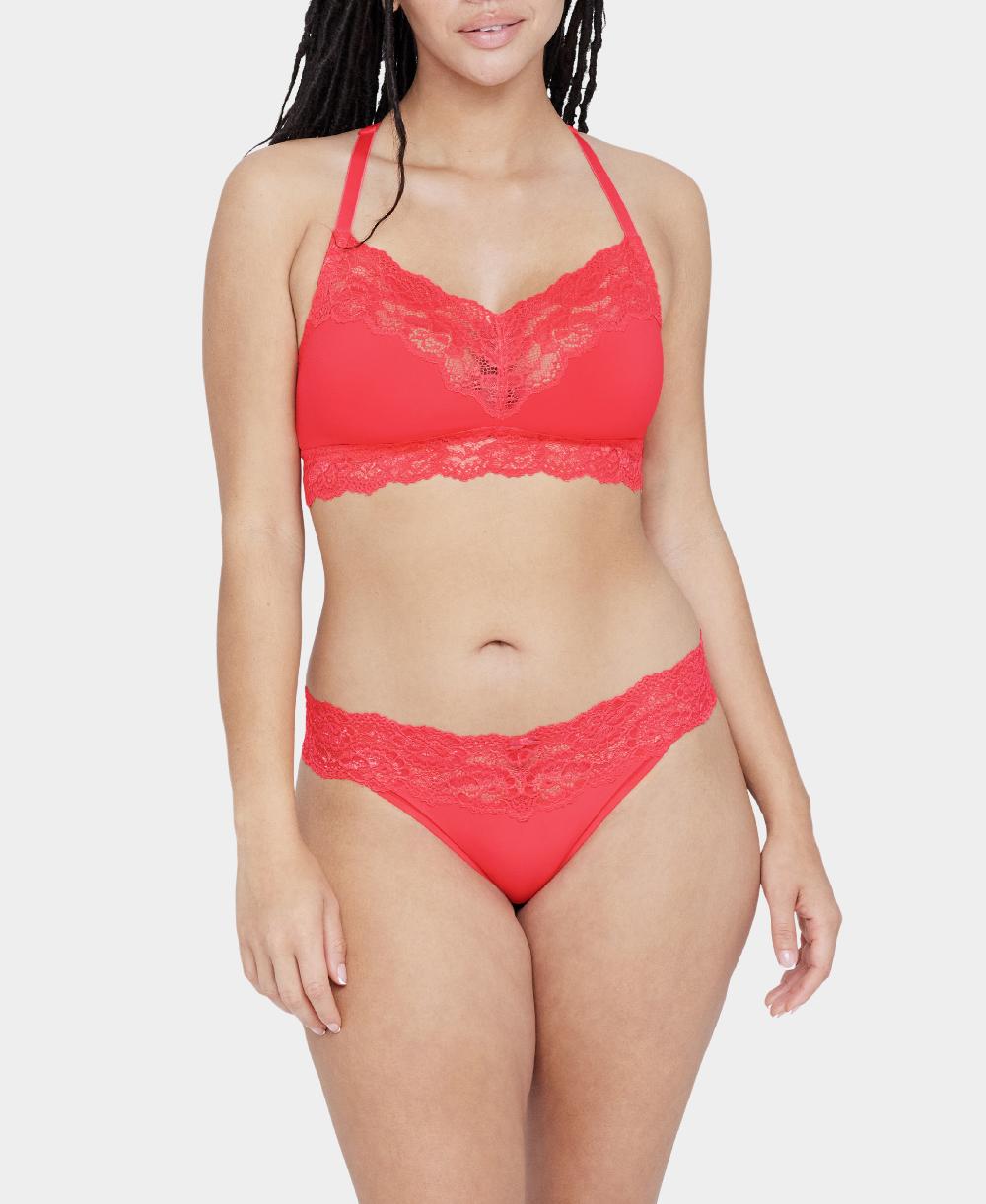 skarlett blue Goddess Lace Trim Thong - FINAL SALE