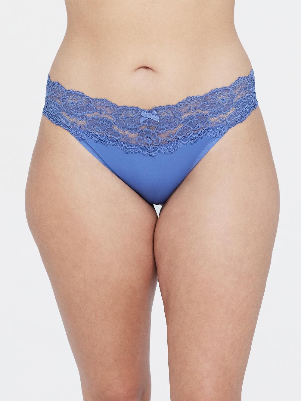 Skarlett Blue Goddess Lace Trim Thong - FINAL SALE