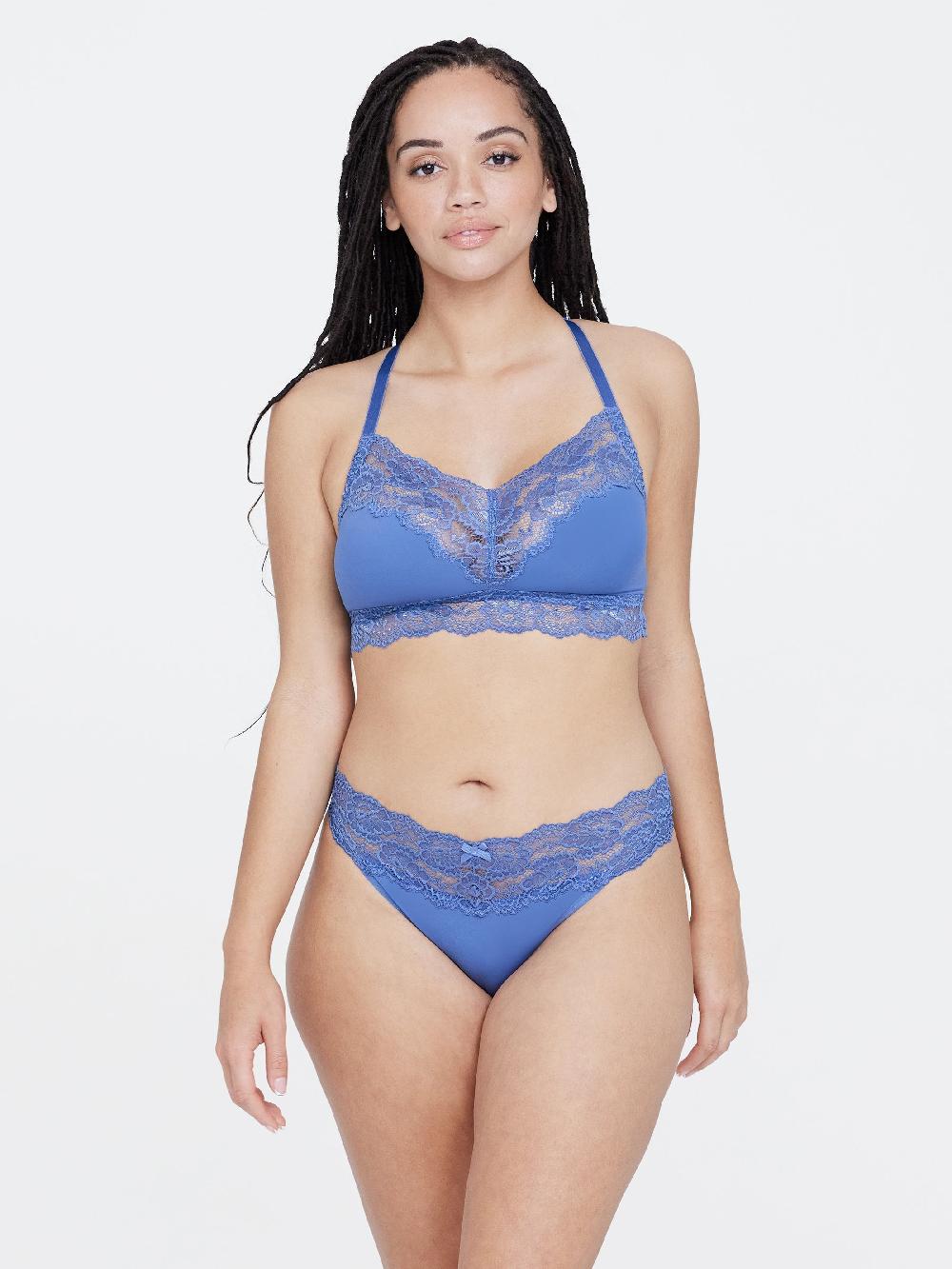 skarlett blue Goddess Lace Trim Thong - FINAL SALE