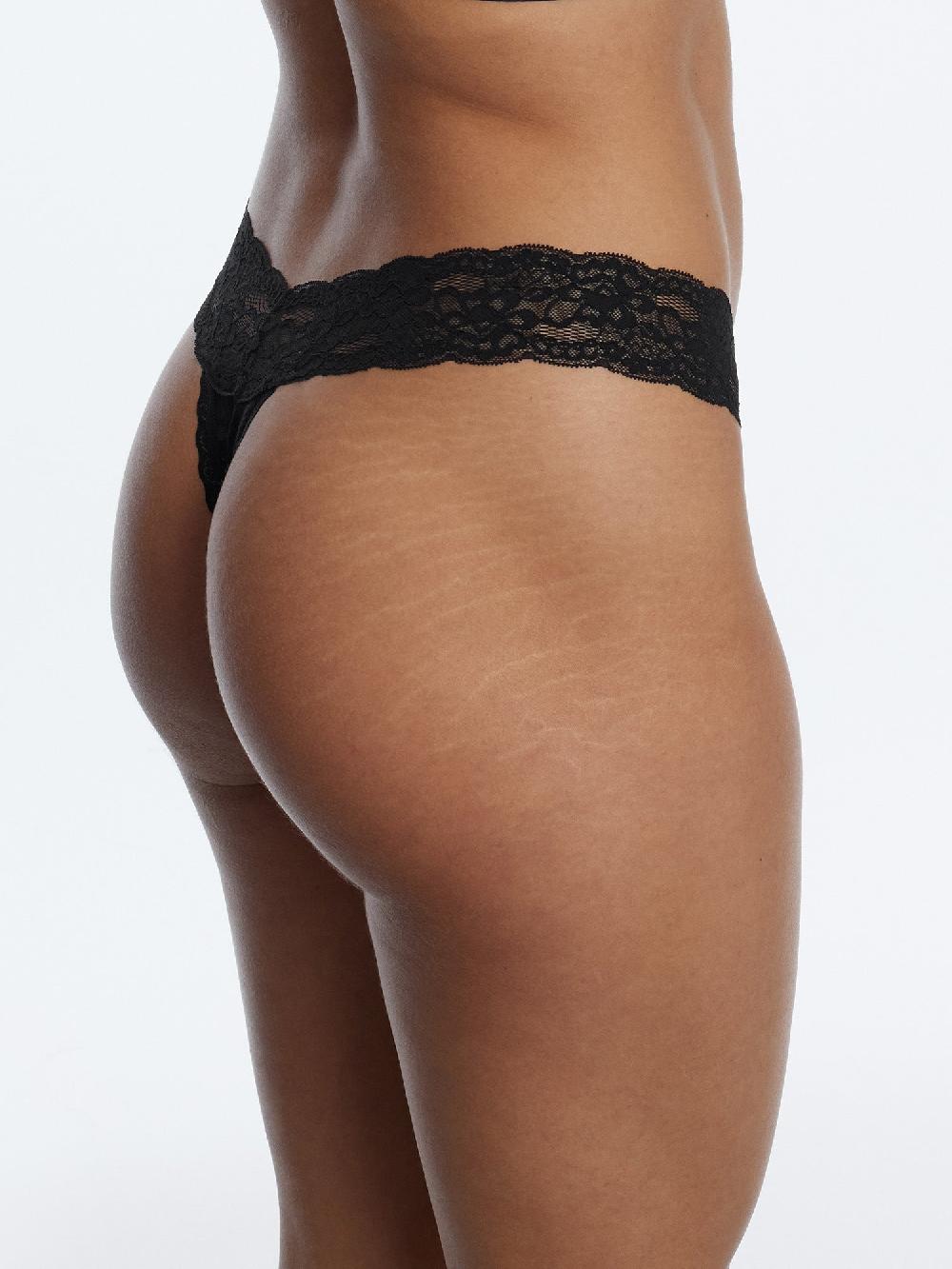 Skarlett Blue Goddess Lacey Thong Black