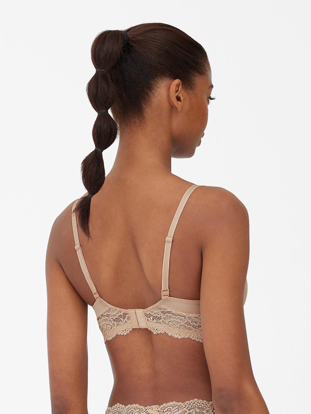 Skarlett Blue Goddess Plunge T-Shirt Bra Cashmere