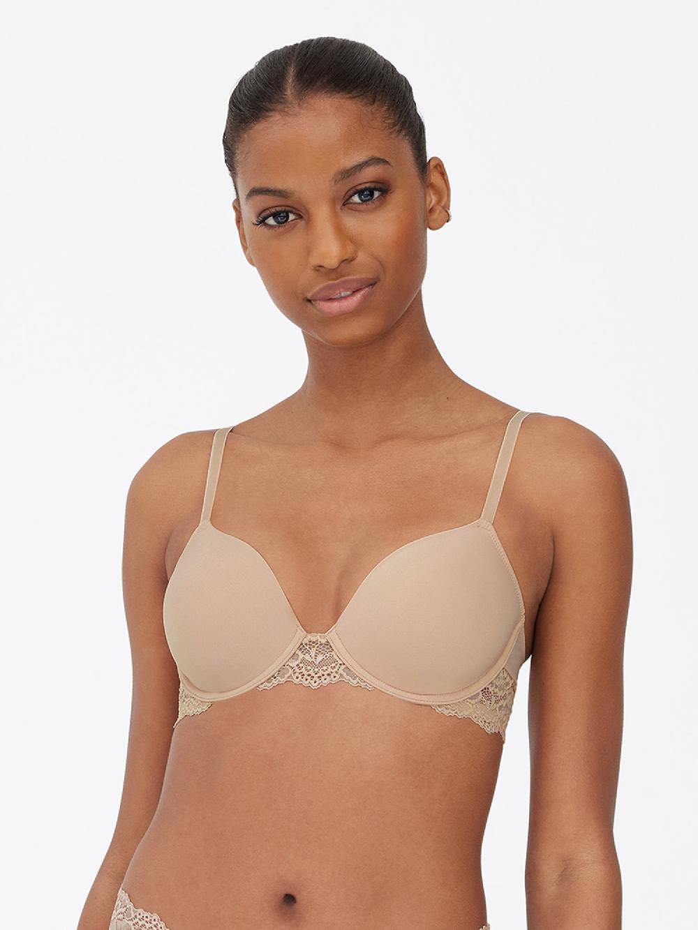 skarlett blue Goddess Plunge T-Shirt Bra Cashmere