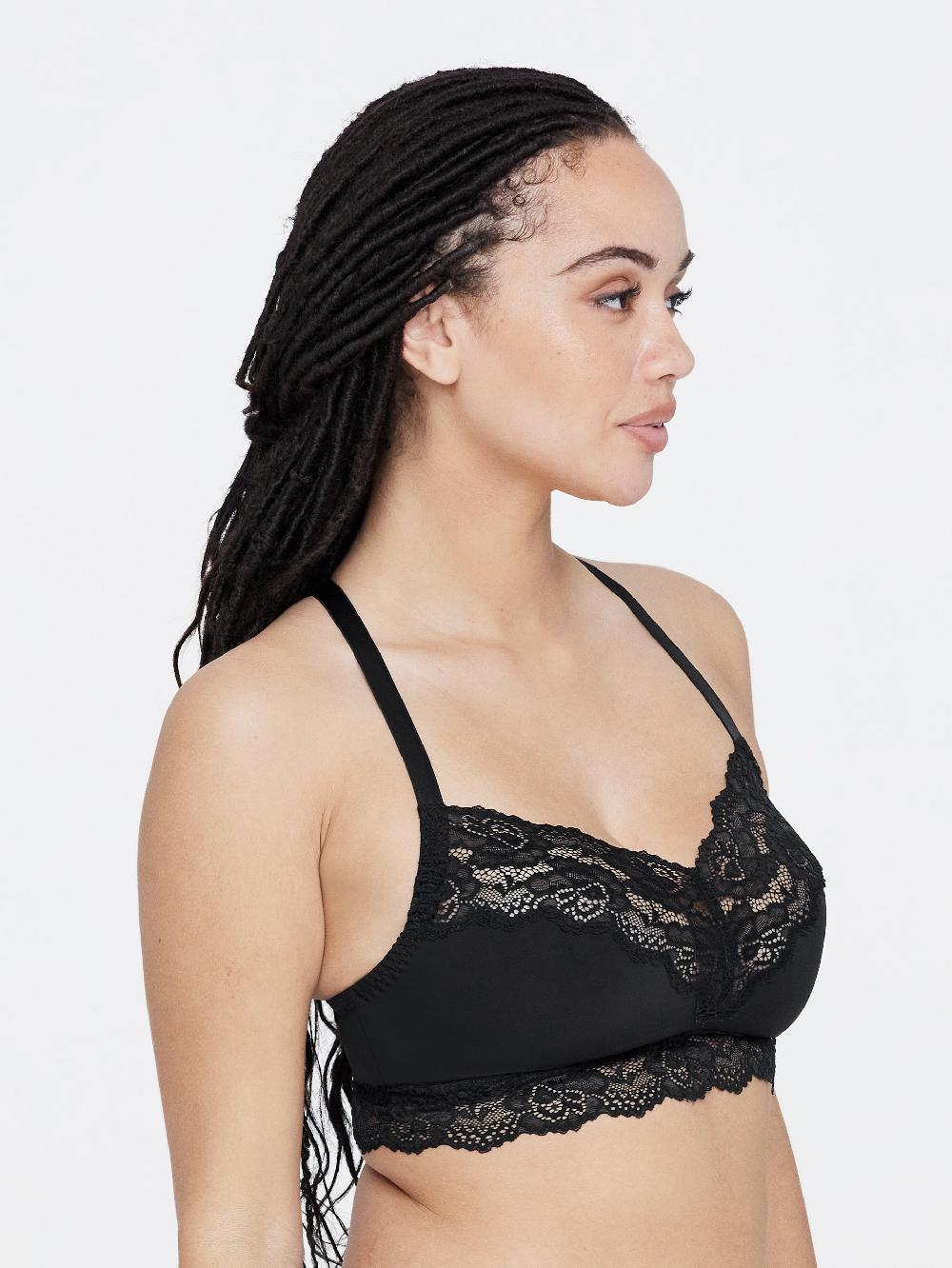Skarlett Blue Goddess T-Back Busty Bralette Black
