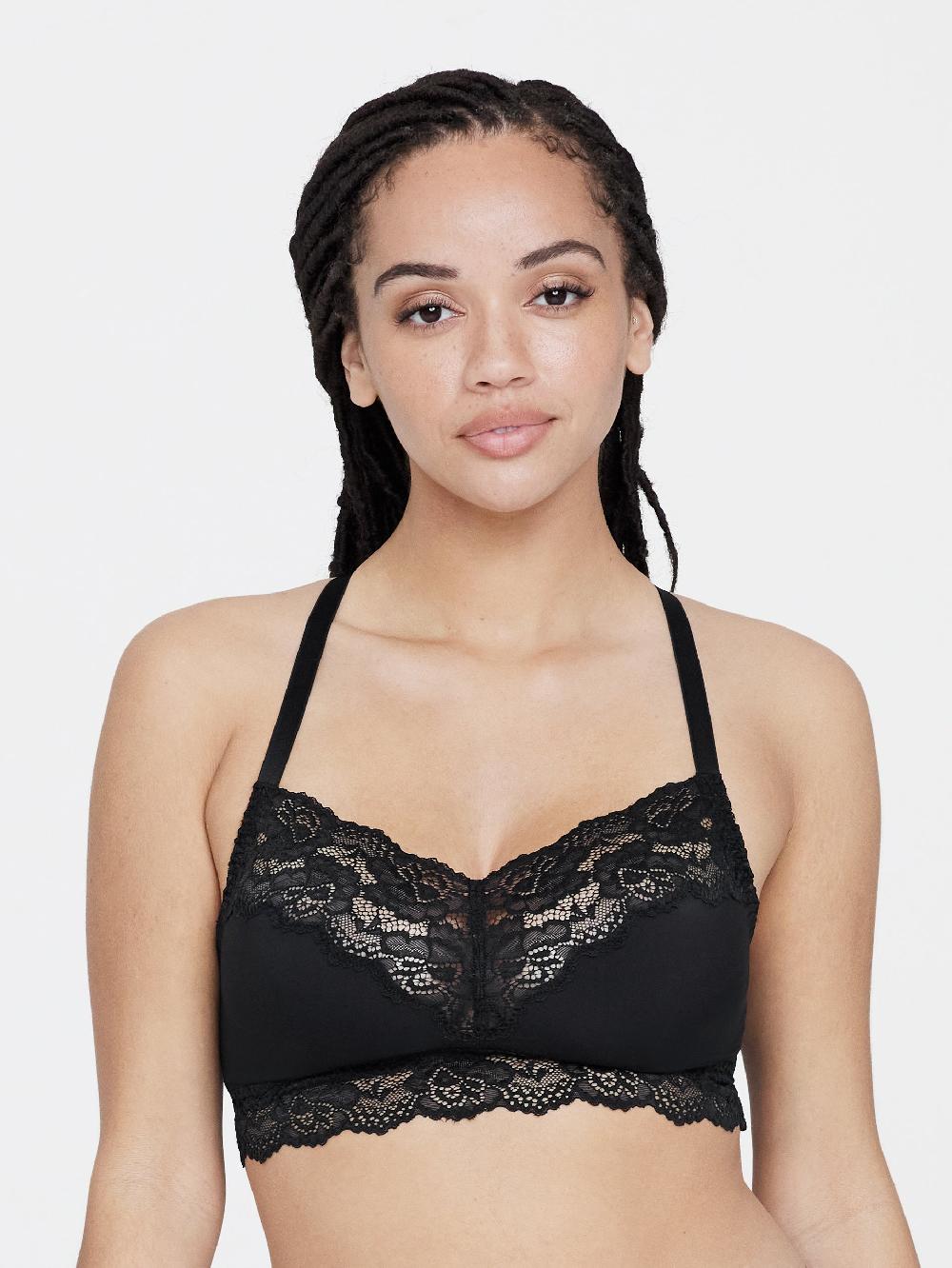 skarlett blue Goddess T-Back Busty Bralette Black