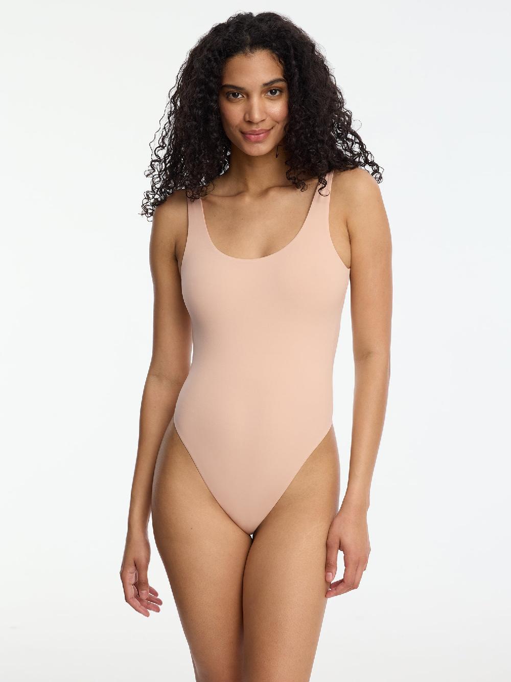 Skarlett Blue Insider Scoop Neck Tank Bodysuit