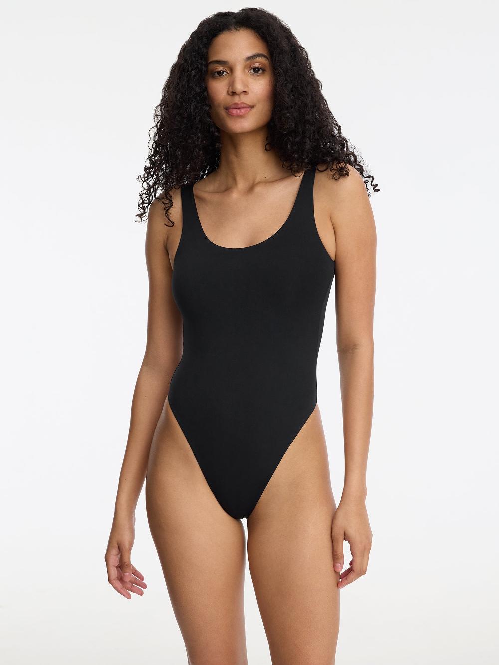 Skarlett Blue Insider Scoop Neck Tank Bodysuit