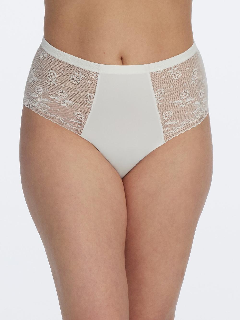 Skarlett Blue Lacy High Rise Brief White