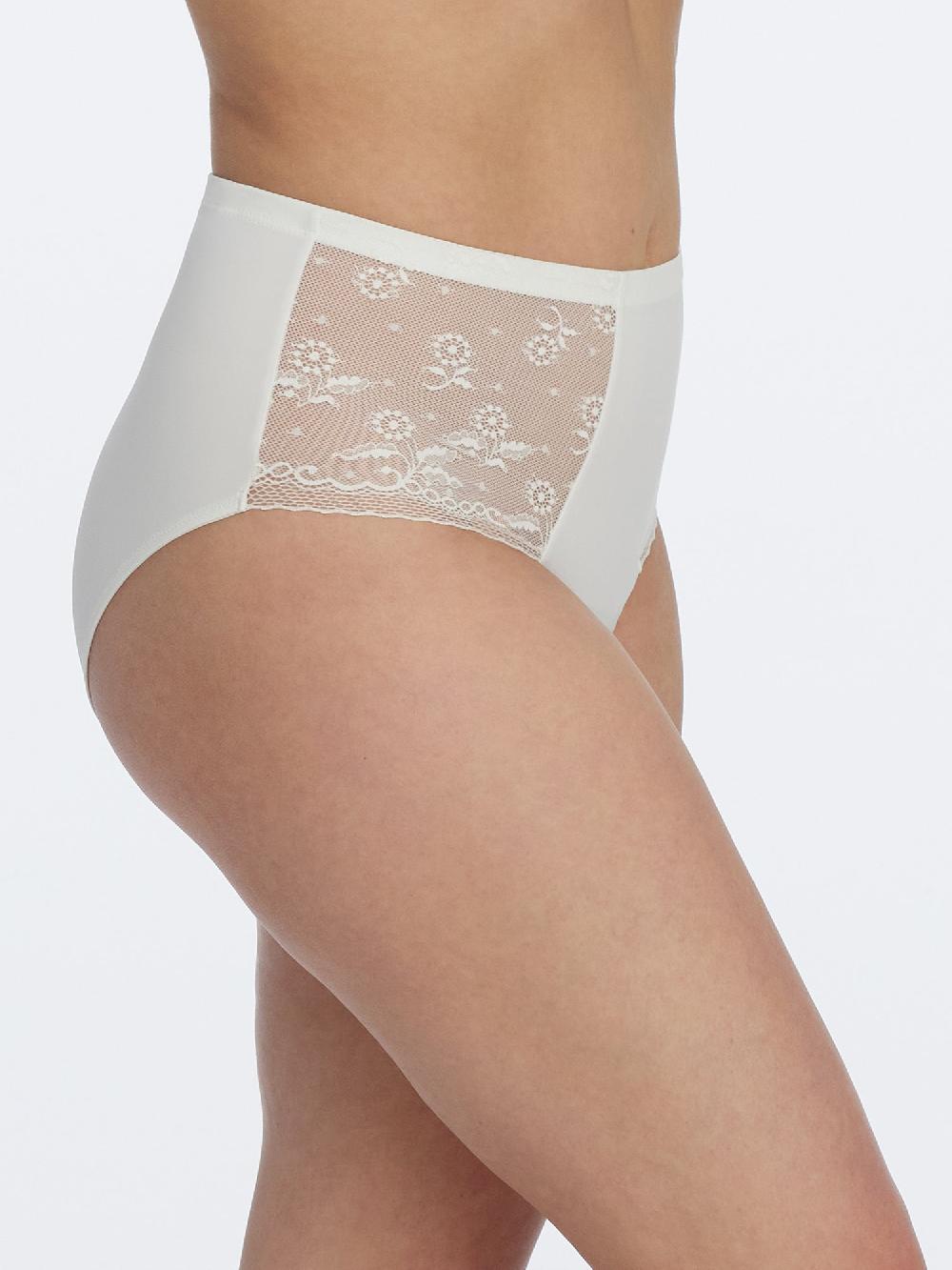 Skarlett Blue Lacy High Rise Brief White