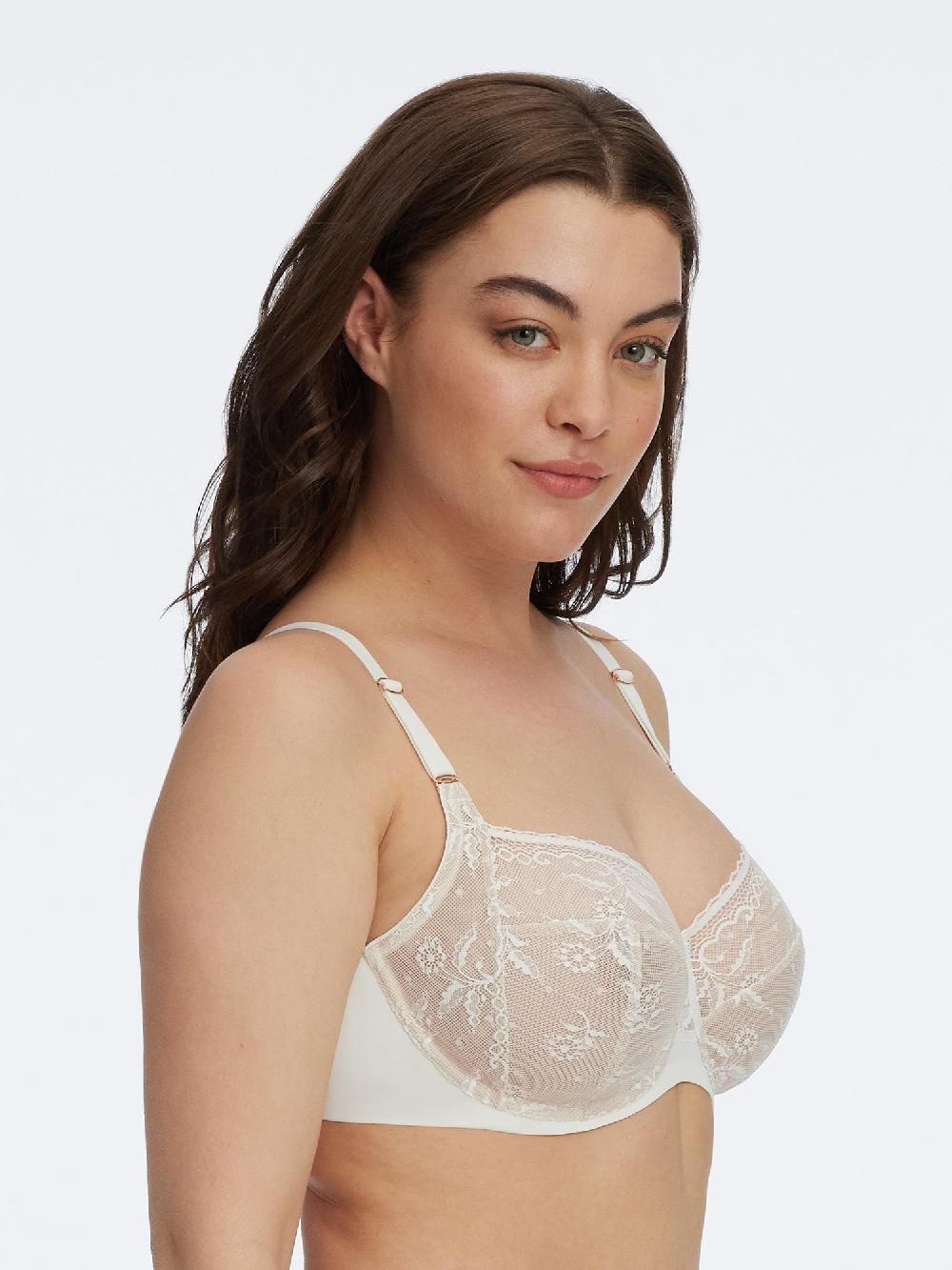 skarlett blue Lacy Side Support Bra White