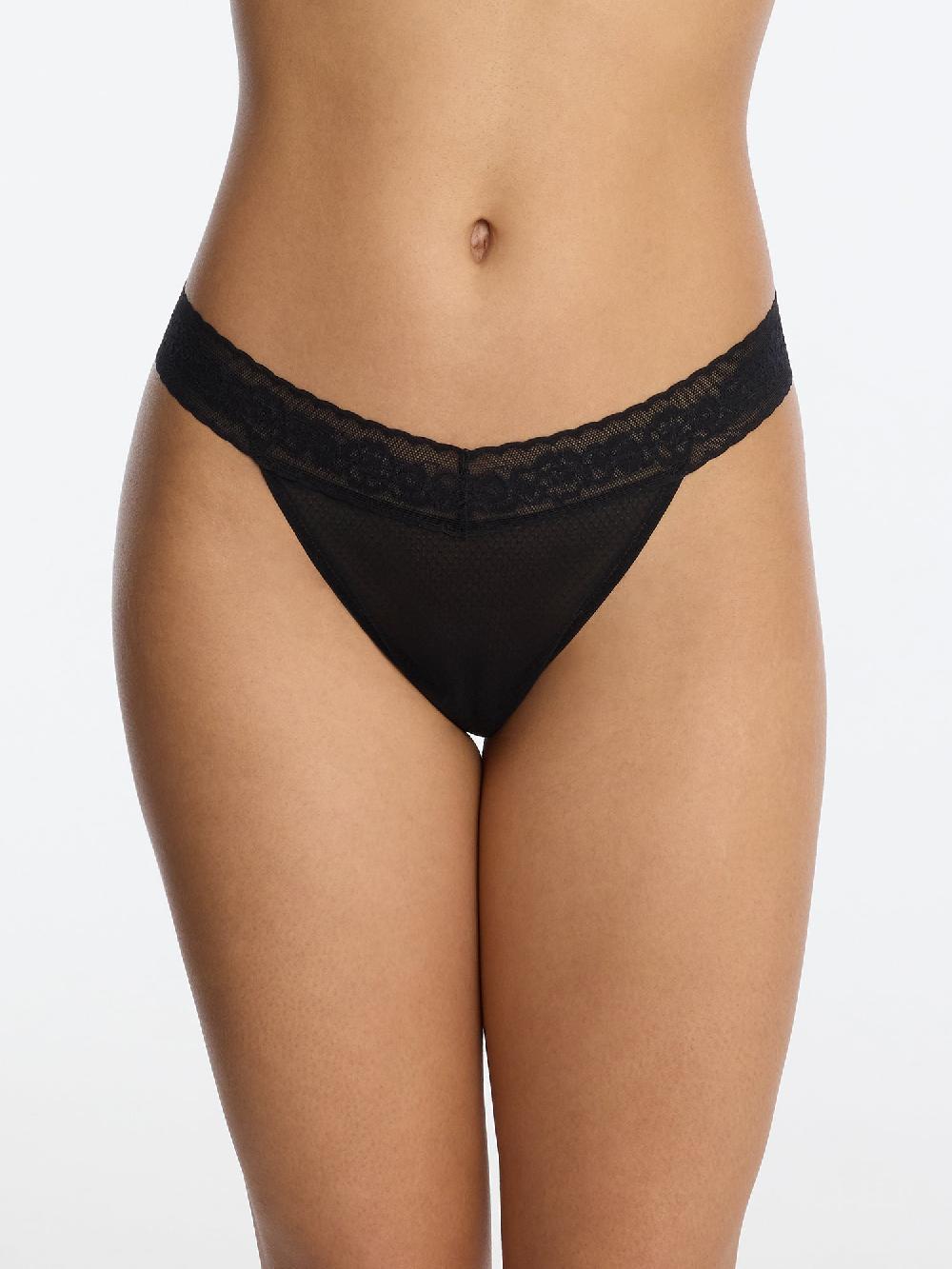 Skarlett Blue Lust Lace Thong Black