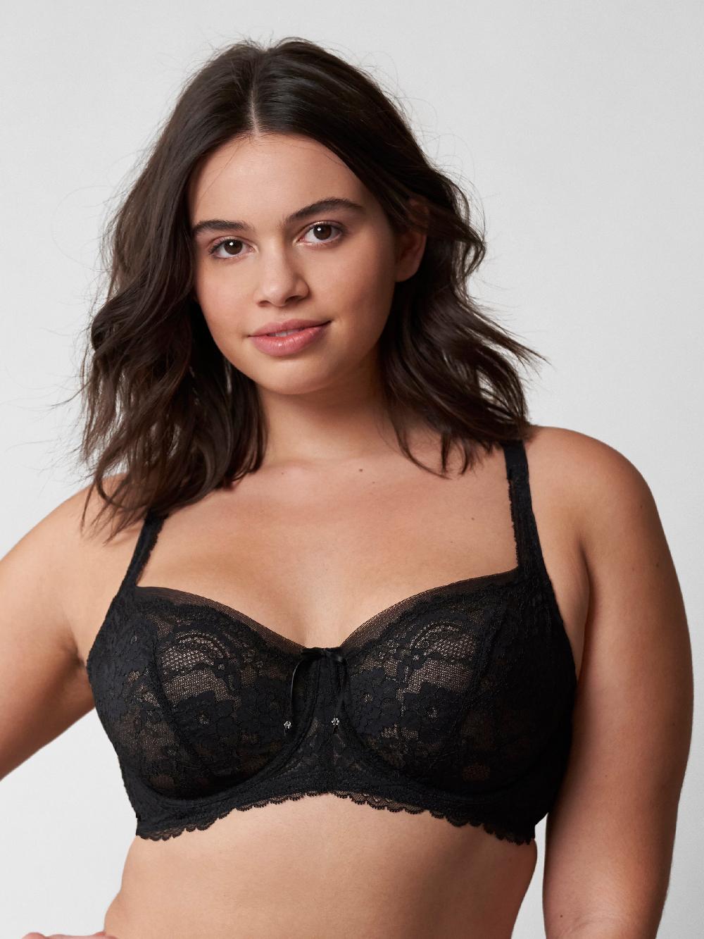 Skarlett Blue Minx Lace Balconette Bra Black