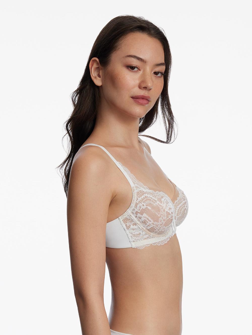 Skarlett Blue Minx Lace Balconette Bra White/Nylon