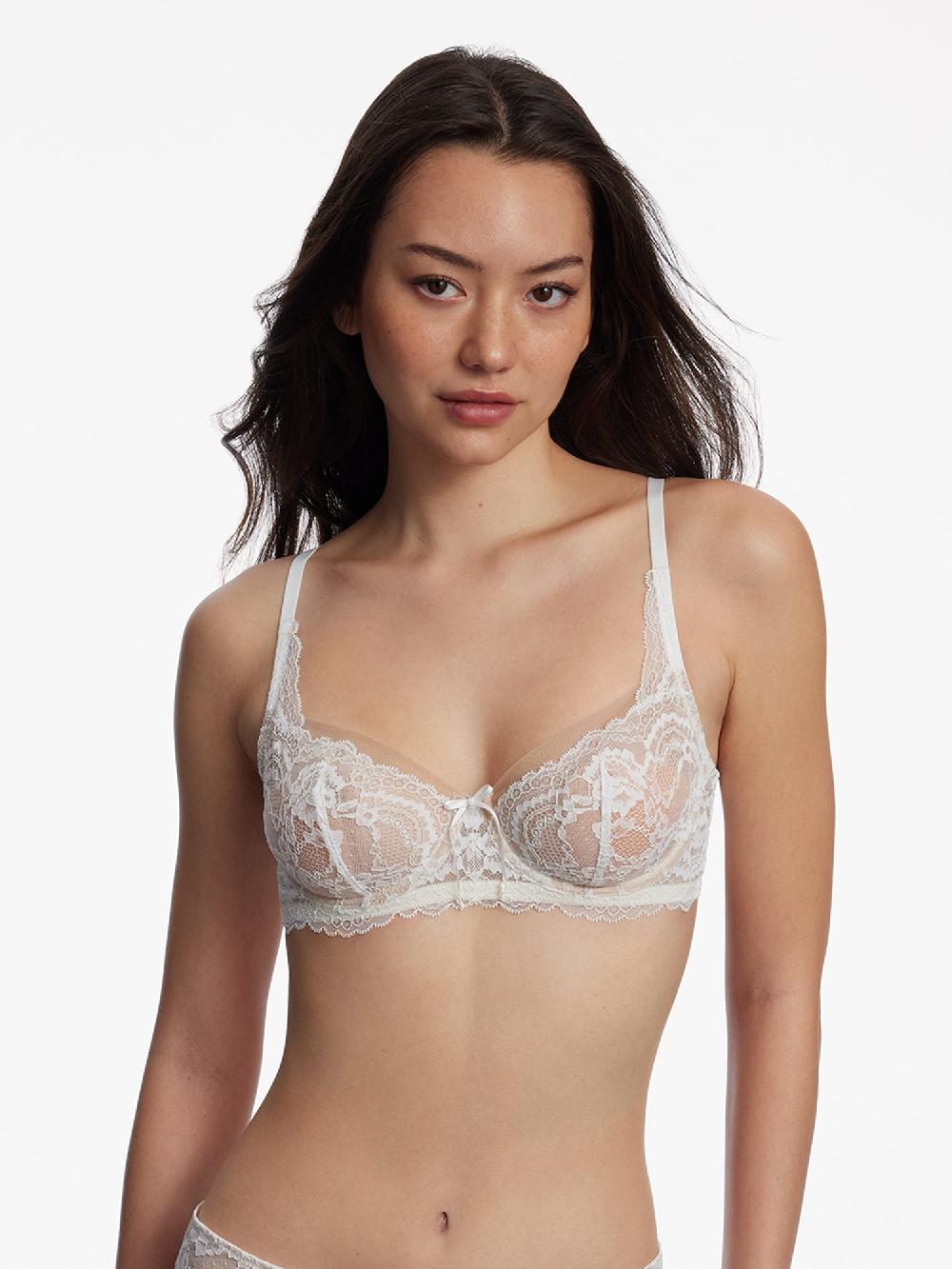 skarlett blue Minx Lace Balconette Bra White/Nylon