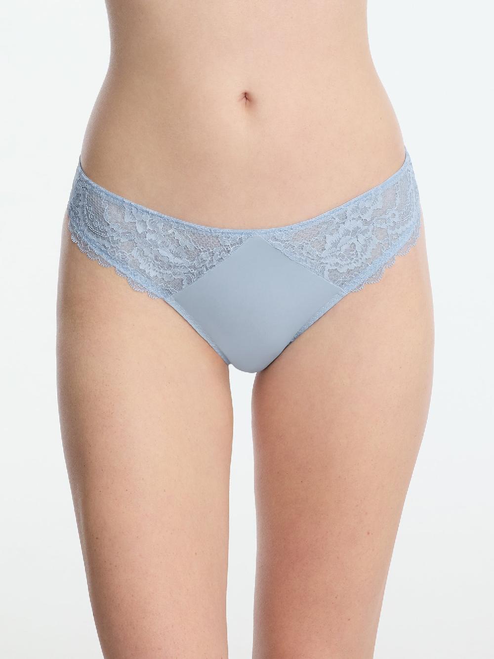 Skarlett Blue Minx Lace Trim Thong Blue Moon