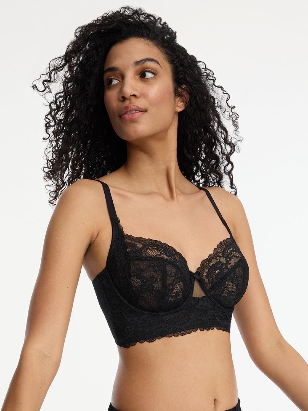 skarlett blue Minx Longline Side Support Lace Bra