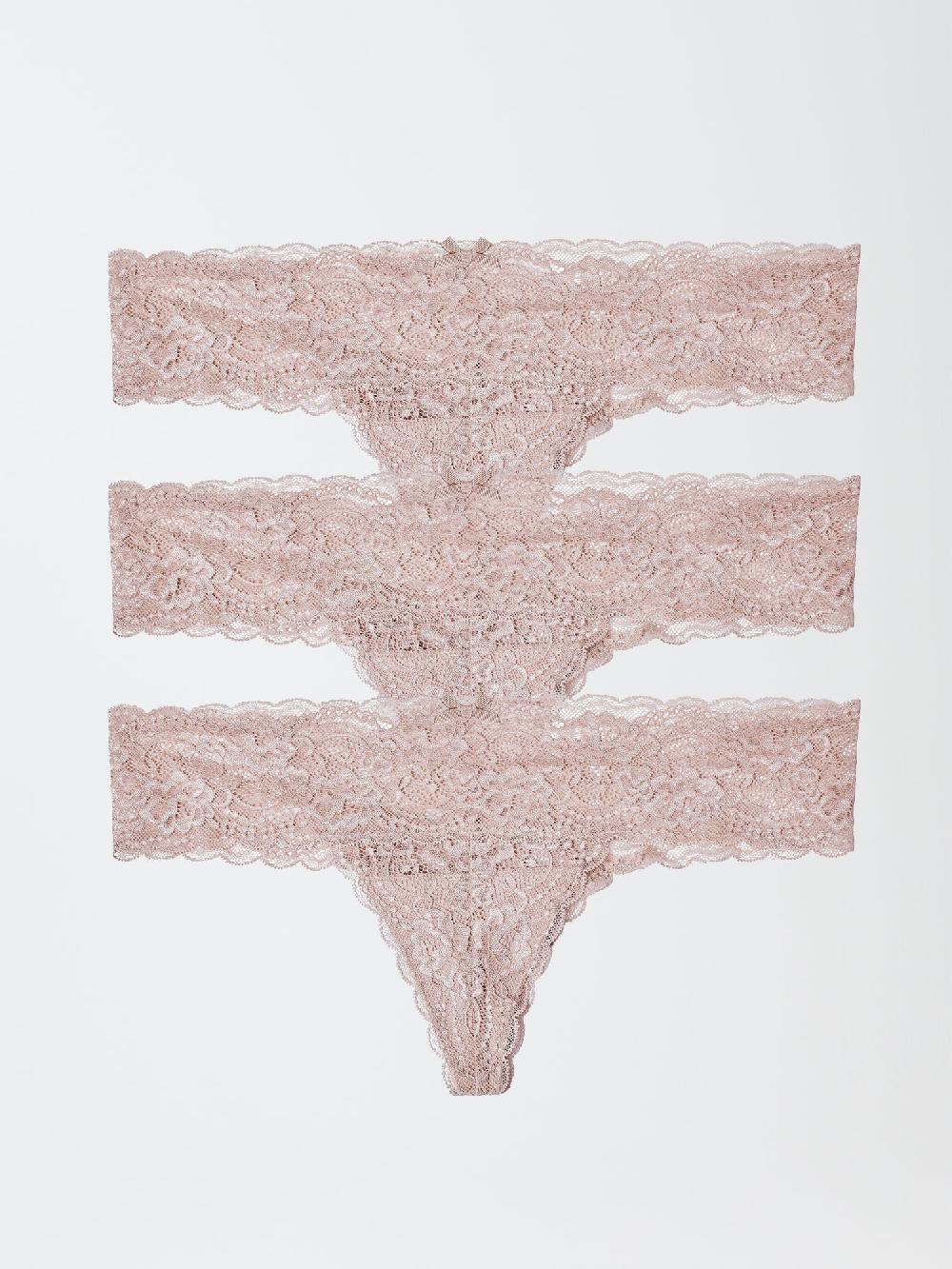 skarlett blue Obsessed Stretch Lace Thong 3-Pack