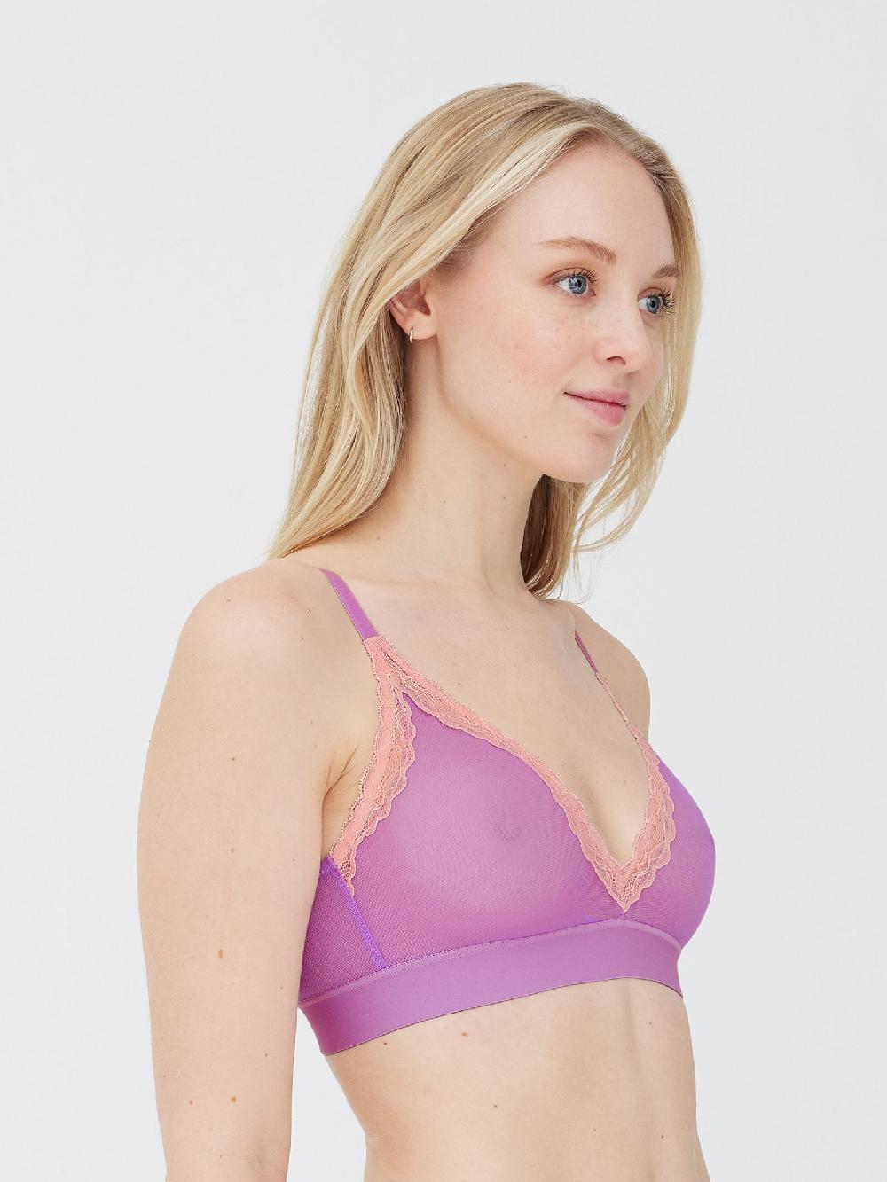 Skarlett Blue Passion Mesh Plunge Wireless Bra