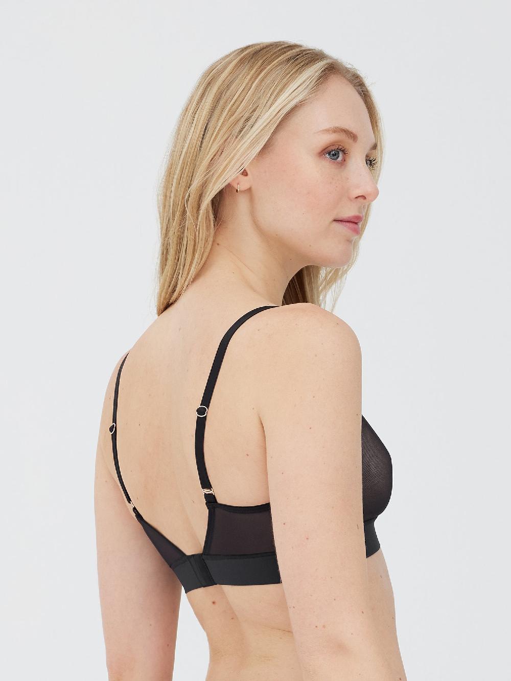 Skarlett Blue Passion Mesh Plunge Wireless Bra