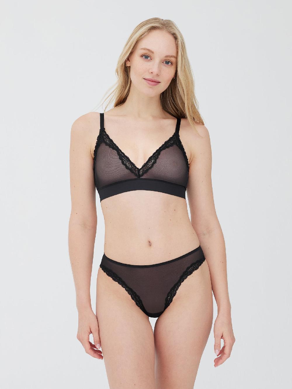 Skarlett Blue Passion Mesh Plunge Wireless Bra