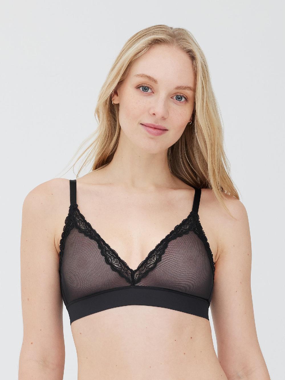 skarlett blue Passion Mesh Plunge Wireless Bra