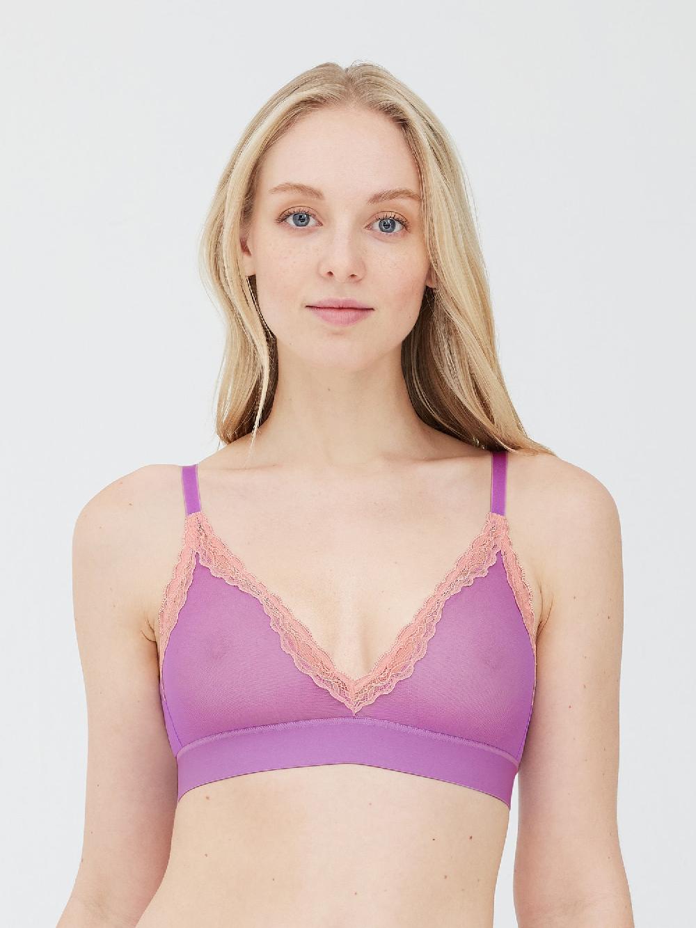 skarlett blue Passion Mesh Plunge Wireless Bra