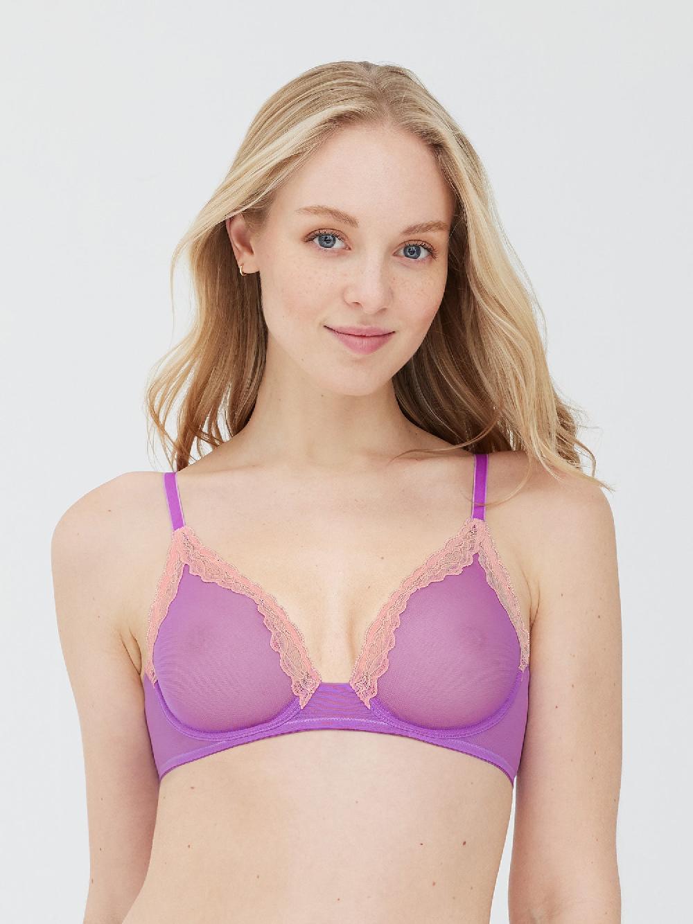 skarlett blue Passion Mesh Unlined Underwire Bra