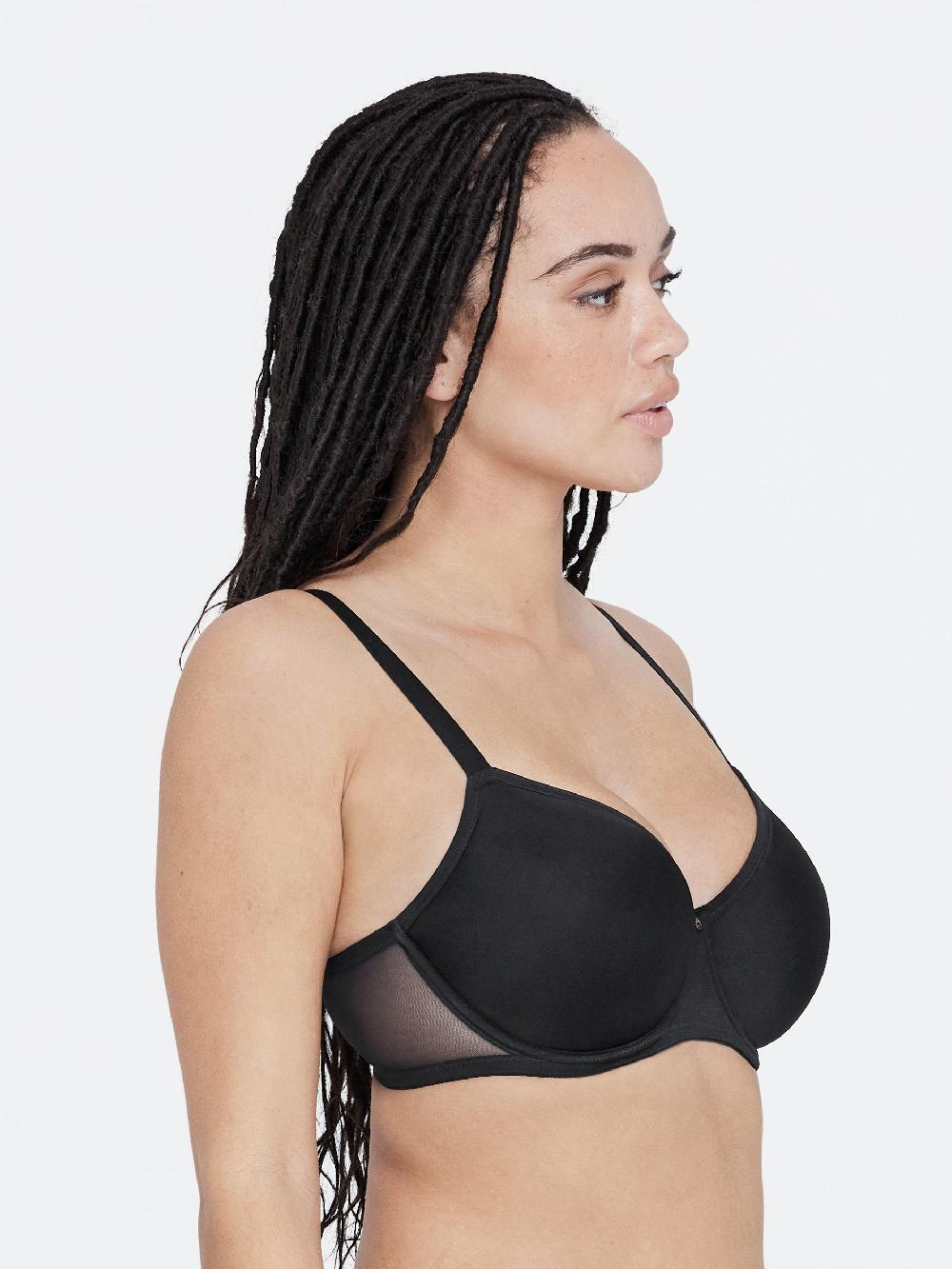 Skarlett Blue Spellbound Spacer T-Shirt Bra Black