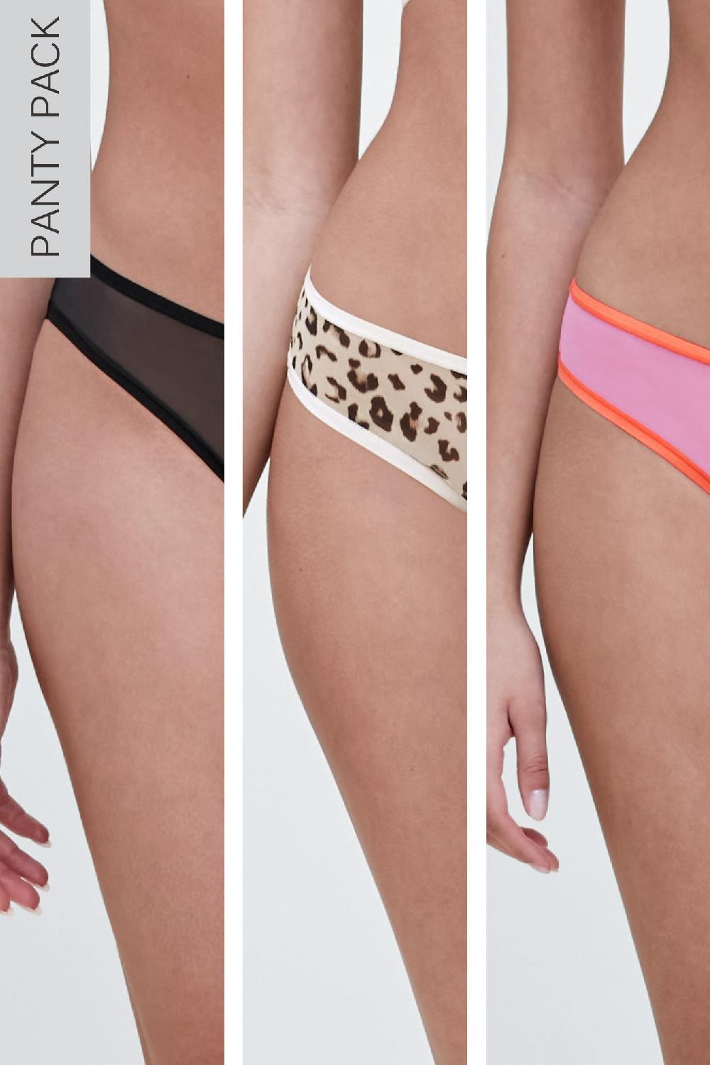 Skarlett Blue Spellbound Mesh Bikini 3-Pack Black/Leo Leopard/Pinup Pink/Summer Coral