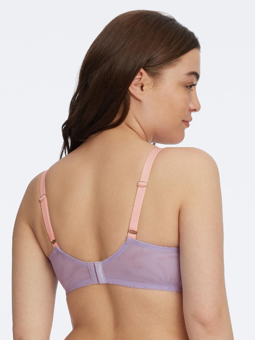 Skarlett Blue Spellbound Sheer Side Support Bra Berry Peri/Powder Pink