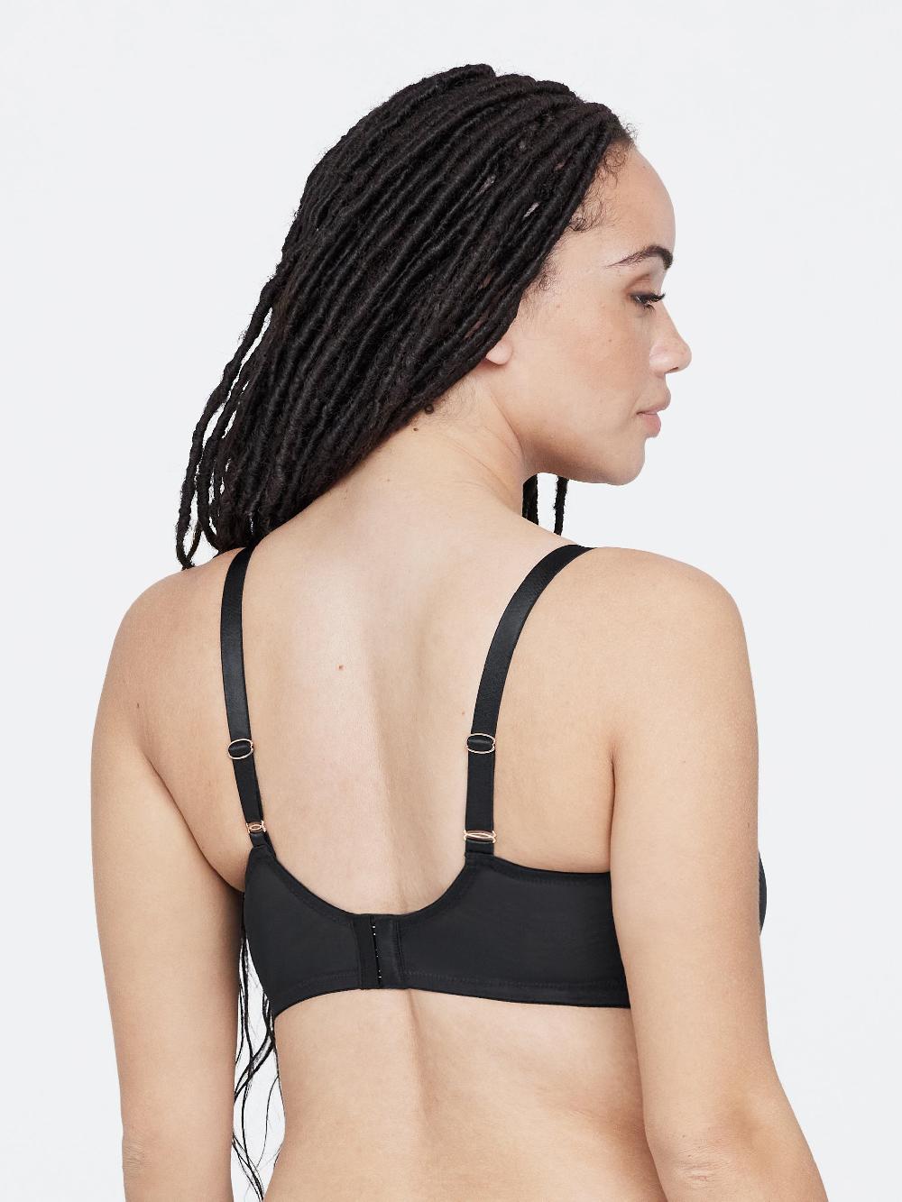 Skarlett Blue Spellbound Sheer Side Support Bra Black