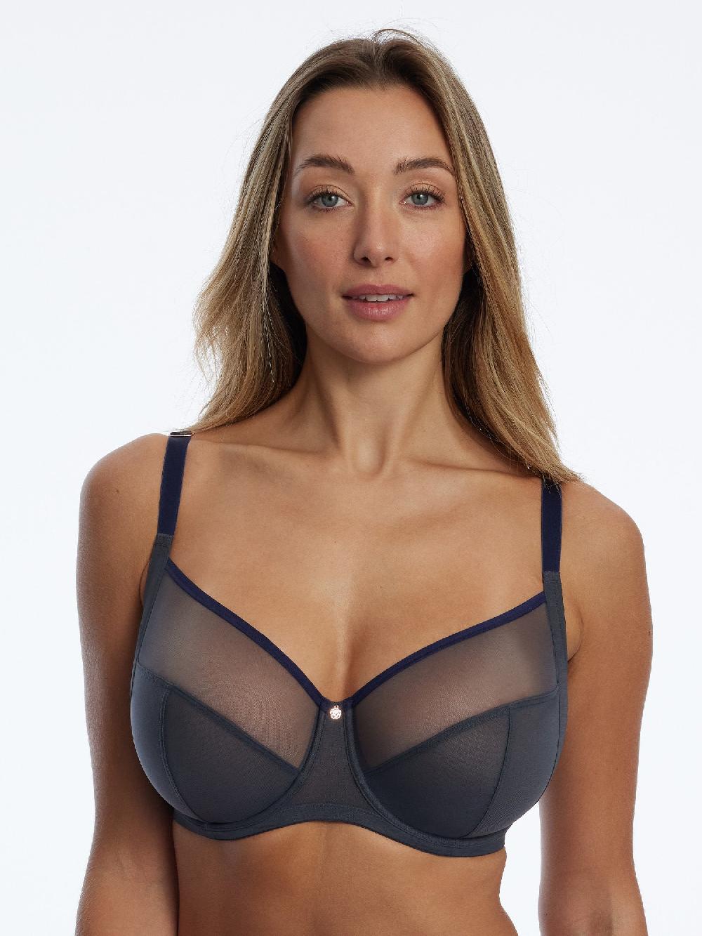 Skarlett Blue Spellbound Sheer Side Support Bra Black/Midnight