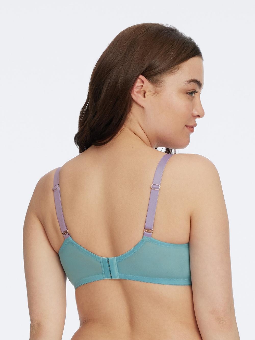 Skarlett Blue Spellbound Sheer Side Support Bra Cool Jade/Berry Peri